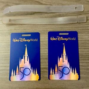Brand-new 50th Anniversary Disney luggage tags